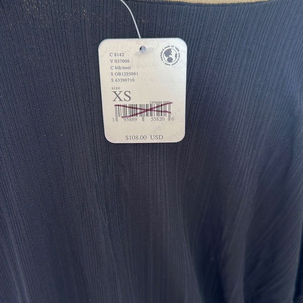 Free People Kauai Midi Beach Dress in Black Size XS - Picture 8 of 8